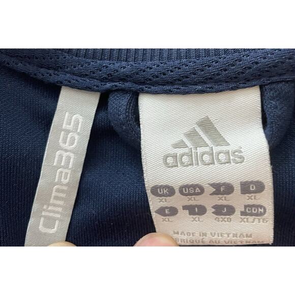 Adidas Adipure Clima365 Track Jacket Size XL Navy Blue Soccer Full Zip - Picture 6 of 7